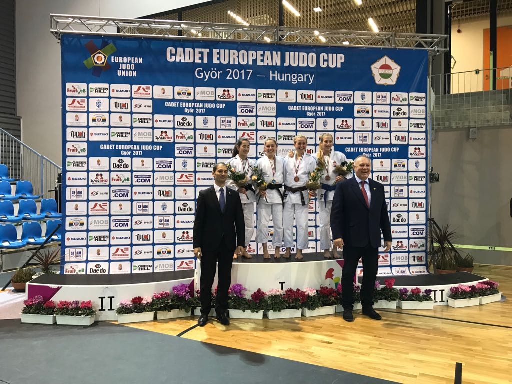 Lea steht am Stockerl beim Cadet European Judo Cup in Györ