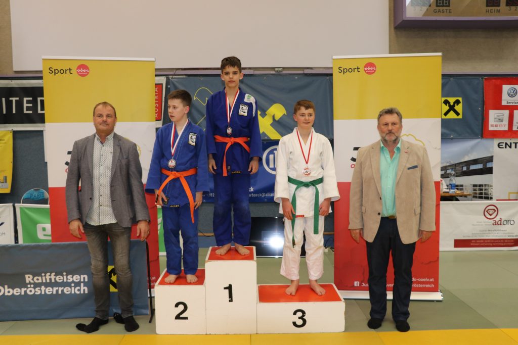 Je 1 Landesmeister und Vizelandesmeister und 3 Bronzene bei den OÖ Landesmeisterschaften U12/U14 in Niederwaldkirchen für Kirchhams Nachwuchsjudokas