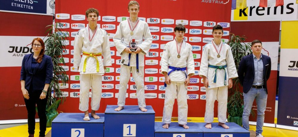 Wörmanseder Klaus ist Österreichischer Meister in der U16 -73kg, zusätzlich holten Begic Abdullah U16 +81kg und Pollhammer Katrin U21 -78kg jeweils die Bronzene.