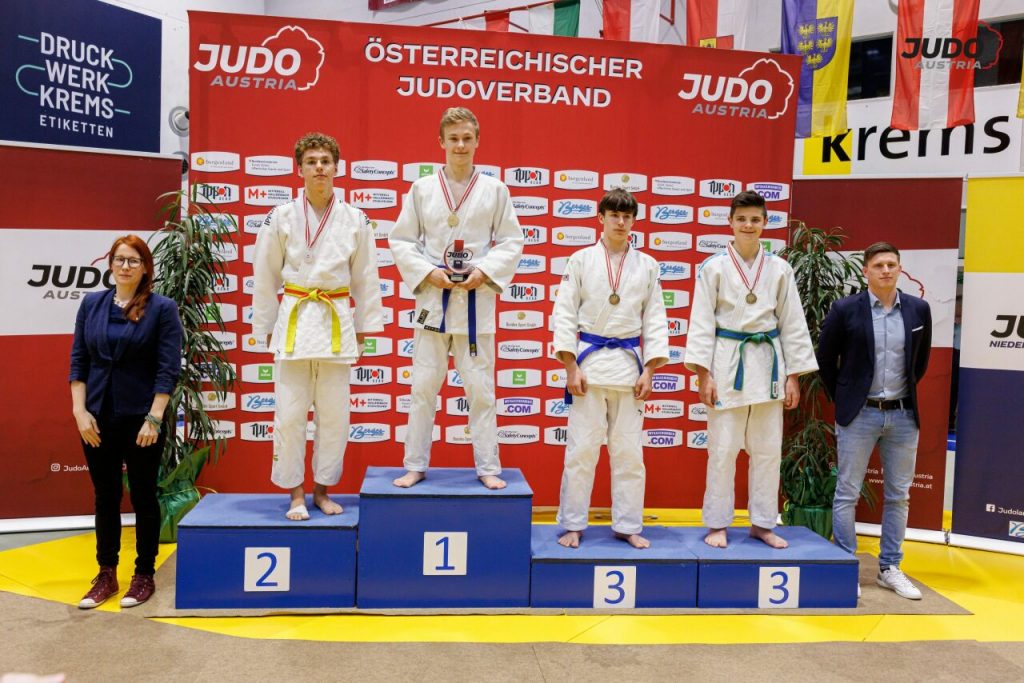 Wörmanseder Klaus ist Österreichischer Meister in der U16 -73kg, zusätzlich holten Begic Abdullah U16 +81kg und Pollhammer Katrin U21 -78kg jeweils die Bronzene.