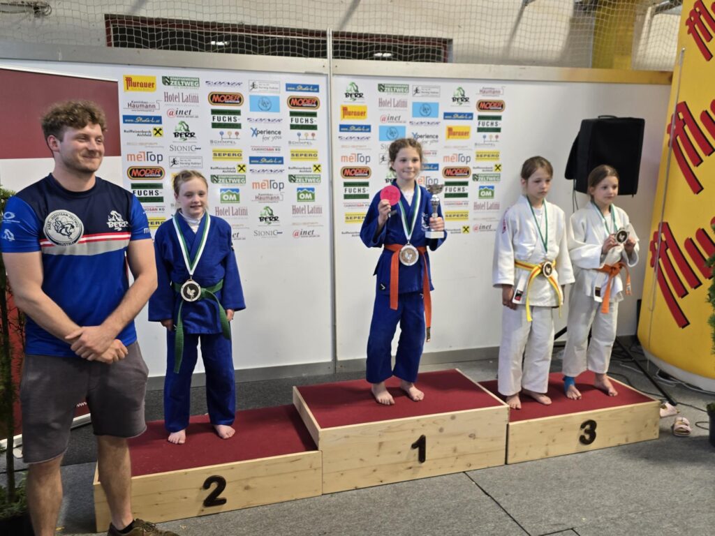 Zwei 1. Plätze, zwei 2. Plätze und drei 3. Plätze für Kirchham beim größten Int. Judoturnier Österreichs Austrian Cup Zeltweg mit fast 1300 Teilnehmern aus 16 Nationen.
