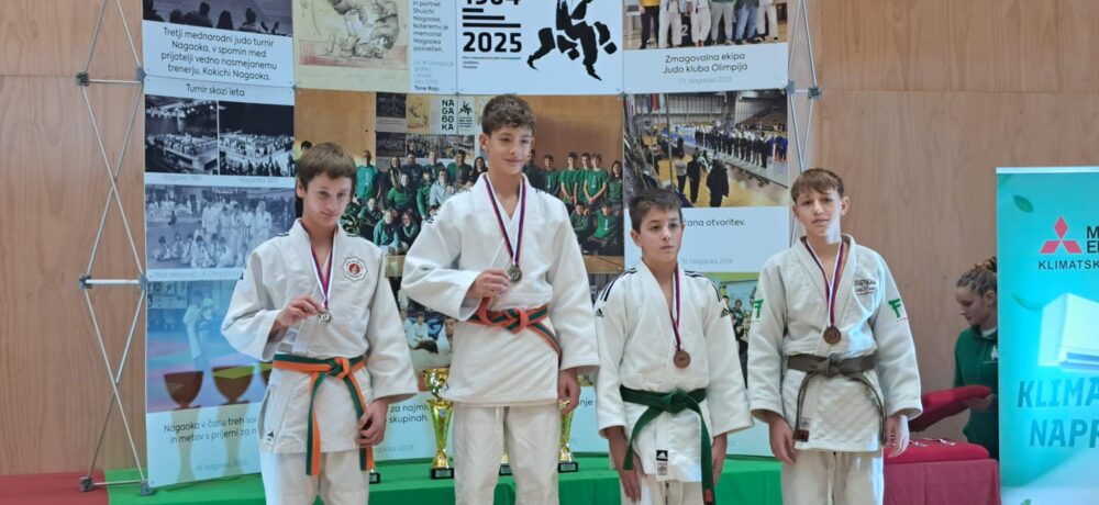 Gold für Blohberger Luca in der U14 -50kg und die Bronzene für Wörmanseder Johannes in der U18 -90kg beim Nagaoka Cup in Ljubljana in Slowenien.