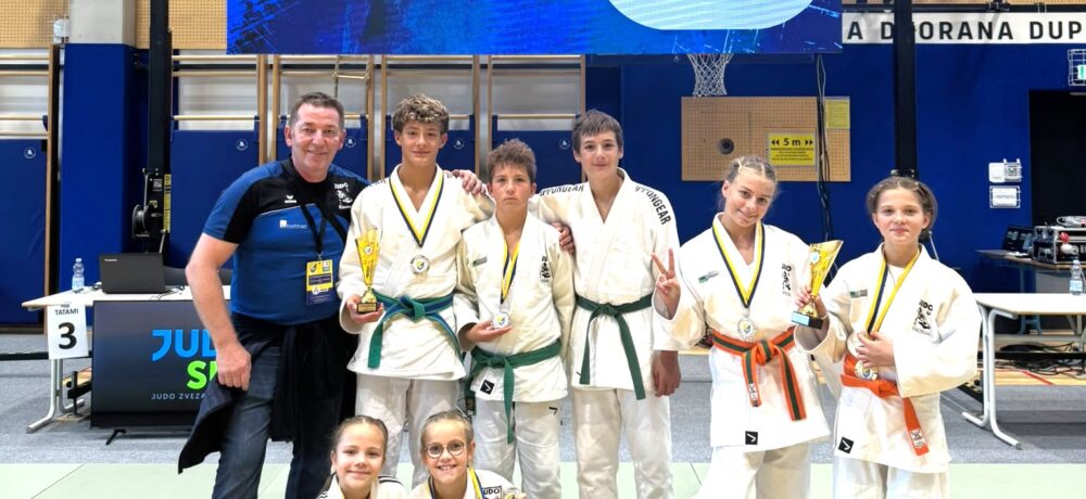 3 Goldene, 3 Silberne und 2 Bronzene für Kirchham bei dem Int. Pokal Dupleka Judoturnier für U10 / U12 und U16 in Duplek in Slowenien.